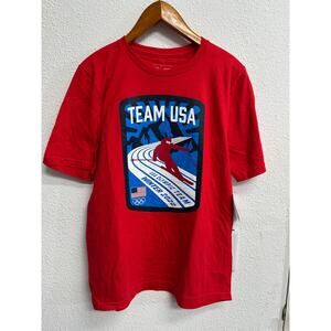 Team USA Girls Youth Mountain Skiing T-Shirt Size XL